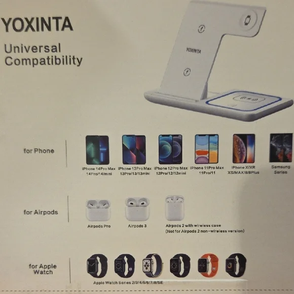 3-in-1 Wireless Charger - Black - Picture 4 of 4